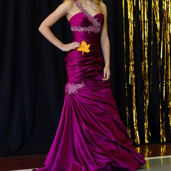 Gown Fuschia - Picture 3 of 3